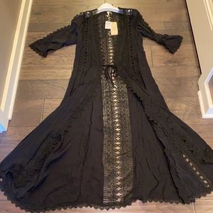 Black Kimono Cover-Up. Purchased and changed my mind but too late to return.
